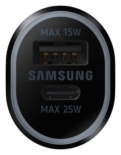 Originele Samsung Auto Snellader 40W Fast Charge USB/USB-C Zwart afbeelding 3
