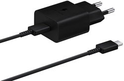 Originele Samsung 15W Power Adapter met USB-C Kabel 1 Meter 3A Zwart afbeelding