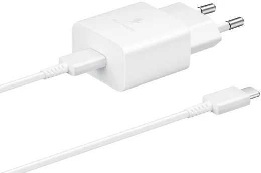 Originele Samsung 15W Power Adapter met USB-C Kabel 1 Meter 3A Wit afbeelding 1