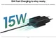 Originele Samsung 15W PD Power Adapter Fast Charge USB-C Oplader Wit afbeelding 6