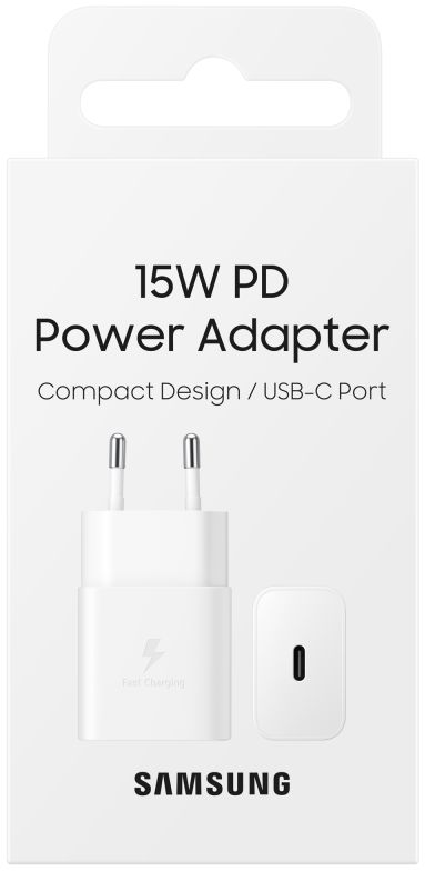 Originele Samsung 15W PD Power Adapter Fast Charge USB-C Oplader Wit afbeelding 7