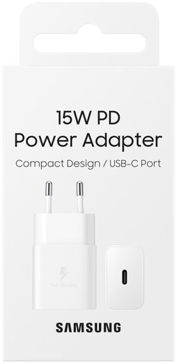 Originele Samsung 15W PD Power Adapter Fast Charge USB-C Oplader Wit afbeelding 7