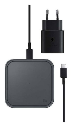Originele Samsung Wireless Charger 15W Fast Charge + Adapter 25W Grijs afbeelding 1