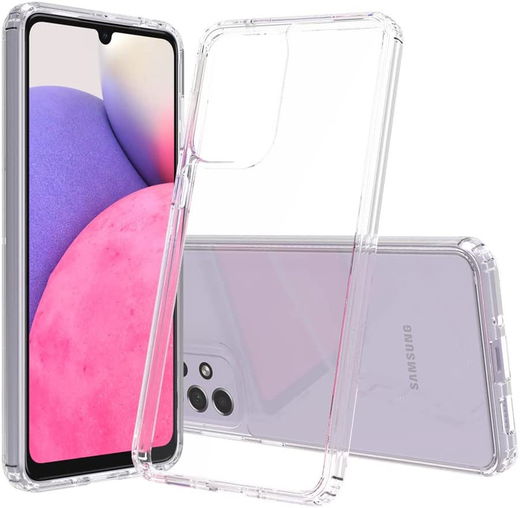 Samsung Galaxy A33 Hoesje Dun TPU Back Cover Transparant afbeelding 2