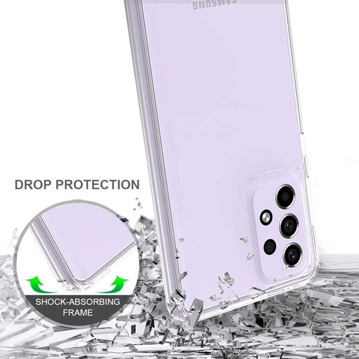 Samsung Galaxy A33 Hoesje Dun TPU Back Cover Transparant afbeelding 3