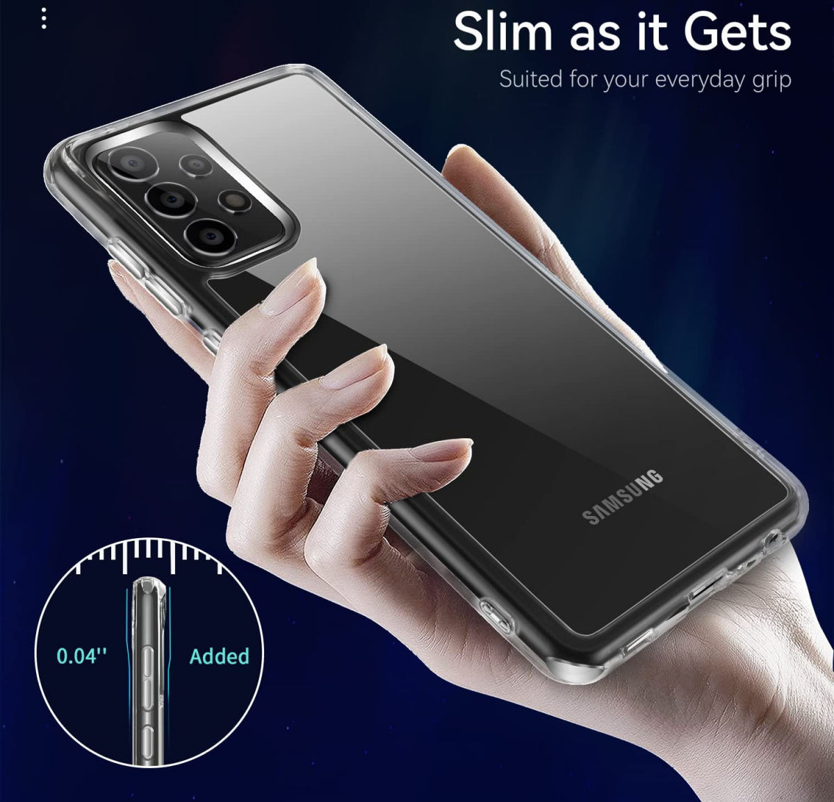 Samsung Galaxy A33 Hoesje Dun TPU Back Cover Transparant afbeelding 6