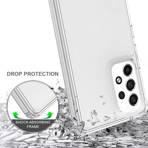 Samsung Galaxy A53 Hoesje Dun TPU Back Cover Transparant afbeelding 3