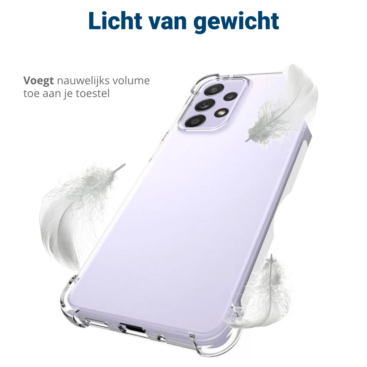 Samsung Galaxy A33 Hoesje Schokbestendig TPU Back Cover Transparant afbeelding 5