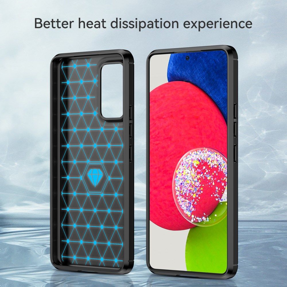 Samsung Galaxy A53 Hoesje Geborsteld TPU Back Cover Zwart afbeelding 7