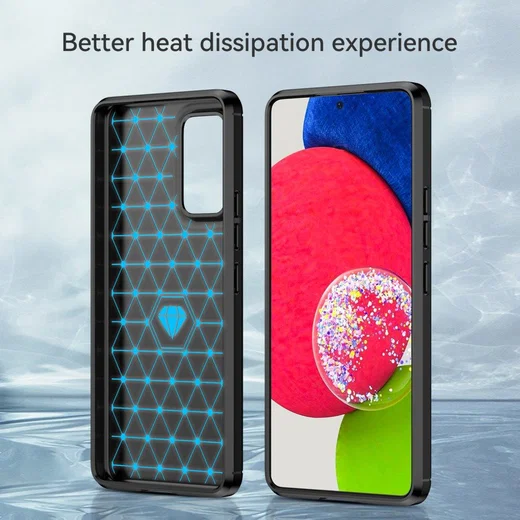 Samsung Galaxy A53 Hoesje Geborsteld TPU Back Cover Zwart afbeelding 7