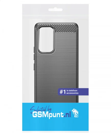 Samsung Galaxy A53 Hoesje Geborsteld TPU Back Cover Zwart afbeelding 4