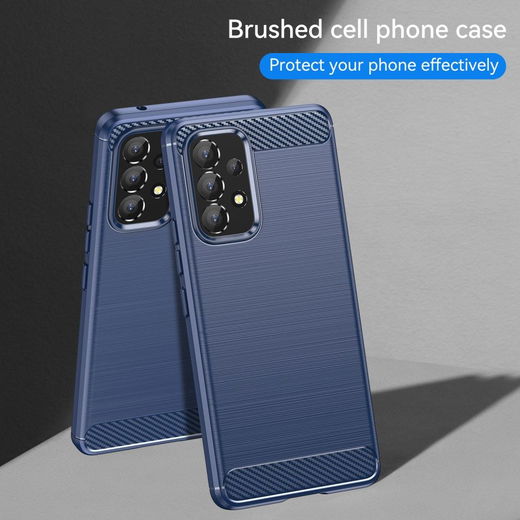 Samsung Galaxy A53 Hoesje Geborsteld TPU Back Cover Blauw afbeelding 8