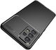 Samsung Galaxy A53 Hoesje Siliconen Carbon TPU Back Cover Zwart afbeelding 7