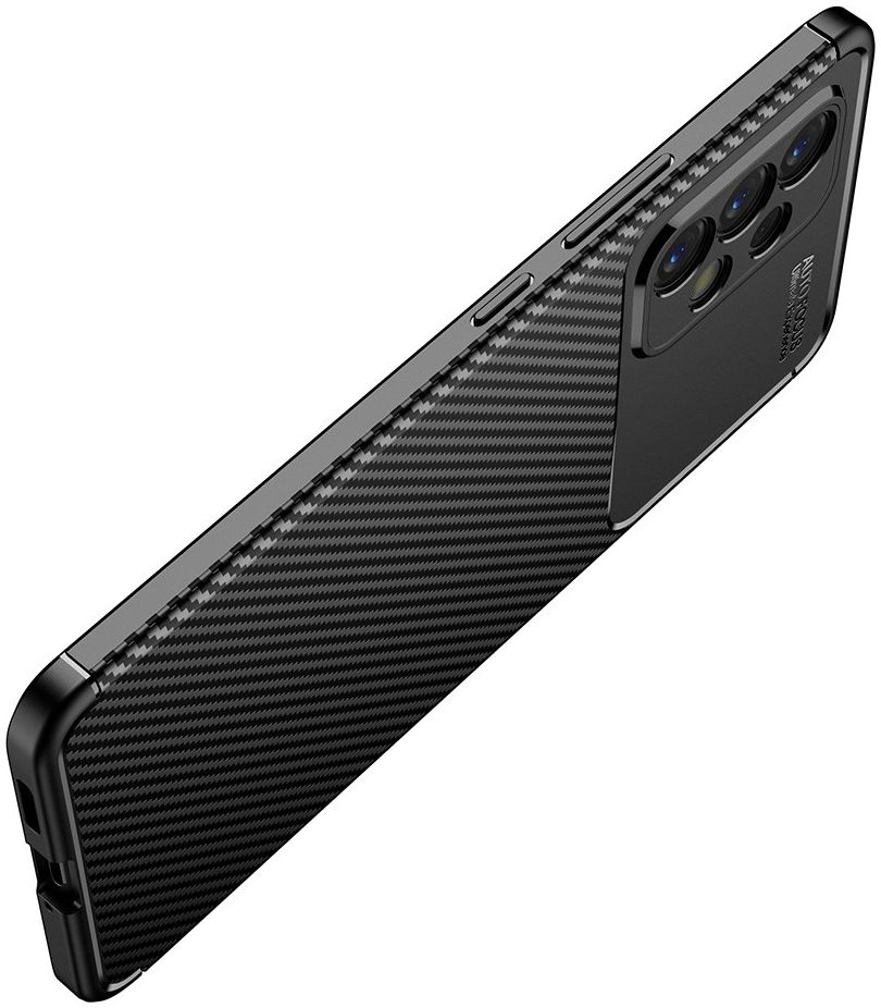 Samsung Galaxy A53 Hoesje Siliconen Carbon TPU Back Cover Zwart afbeelding 9