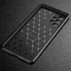 Samsung Galaxy A73 5G Hoesje Siliconen Carbon TPU Back Cover Zwart afbeelding 6