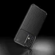 Samsung Galaxy A73 5G Hoesje Siliconen Carbon TPU Back Cover Zwart afbeelding 7