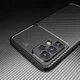 Samsung Galaxy A73 5G Hoesje Siliconen Carbon TPU Back Cover Zwart afbeelding 11