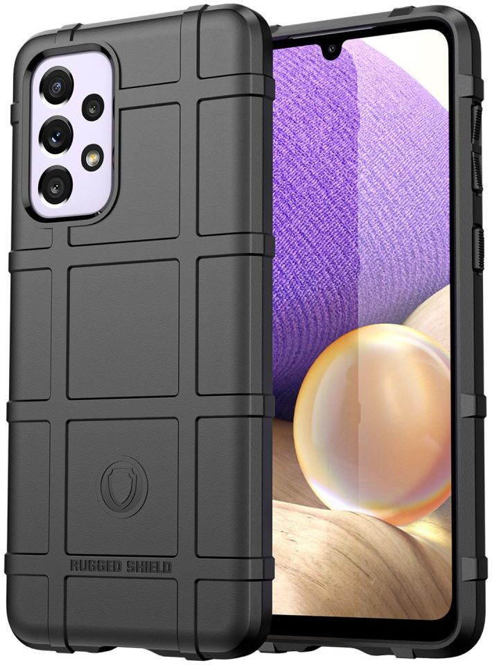 Samsung Galaxy A33 Shock Proof Rugged Shield Back Cover Zwart afbeelding 1