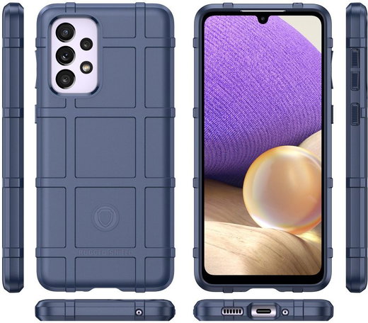 Samsung Galaxy A33 Shock Proof Rugged Shield Back Cover Blauw afbeelding 9