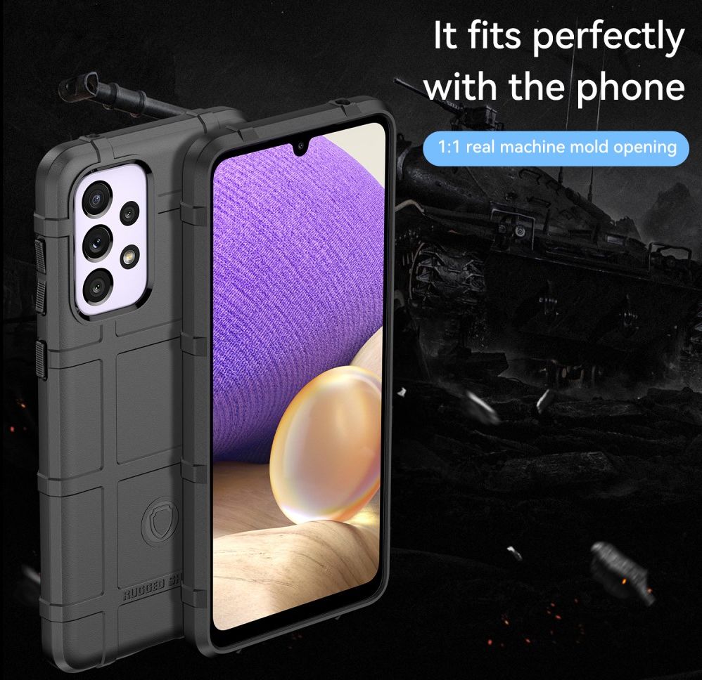 Samsung Galaxy A53 Shock Proof Rugged Shield Back Cover Zwart afbeelding 5