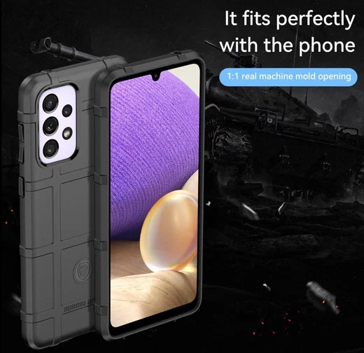 Samsung Galaxy A53 Shock Proof Rugged Shield Back Cover Zwart afbeelding 5