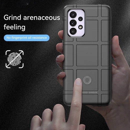 Samsung Galaxy A53 Shock Proof Rugged Shield Back Cover Zwart afbeelding 6