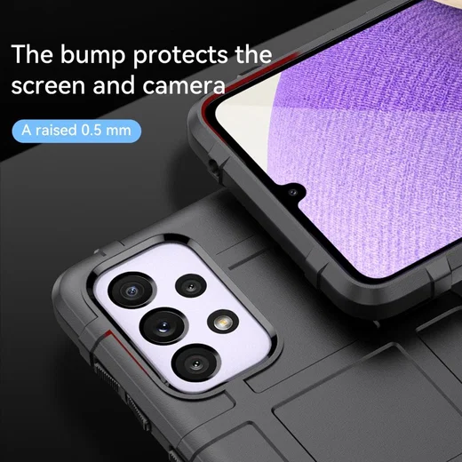 Samsung Galaxy A53 Shock Proof Rugged Shield Back Cover Zwart afbeelding 4