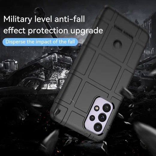 Samsung Galaxy A53 Shock Proof Rugged Shield Back Cover Zwart afbeelding 3