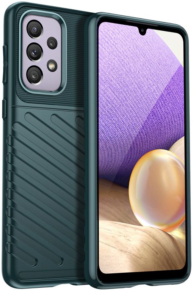 Samsung Galaxy A33 Hoesje TPU Thunder Design Back Cover Groen afbeelding 1