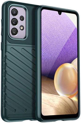 Samsung Galaxy A33 Hoesje TPU Thunder Design Back Cover Groen afbeelding 1