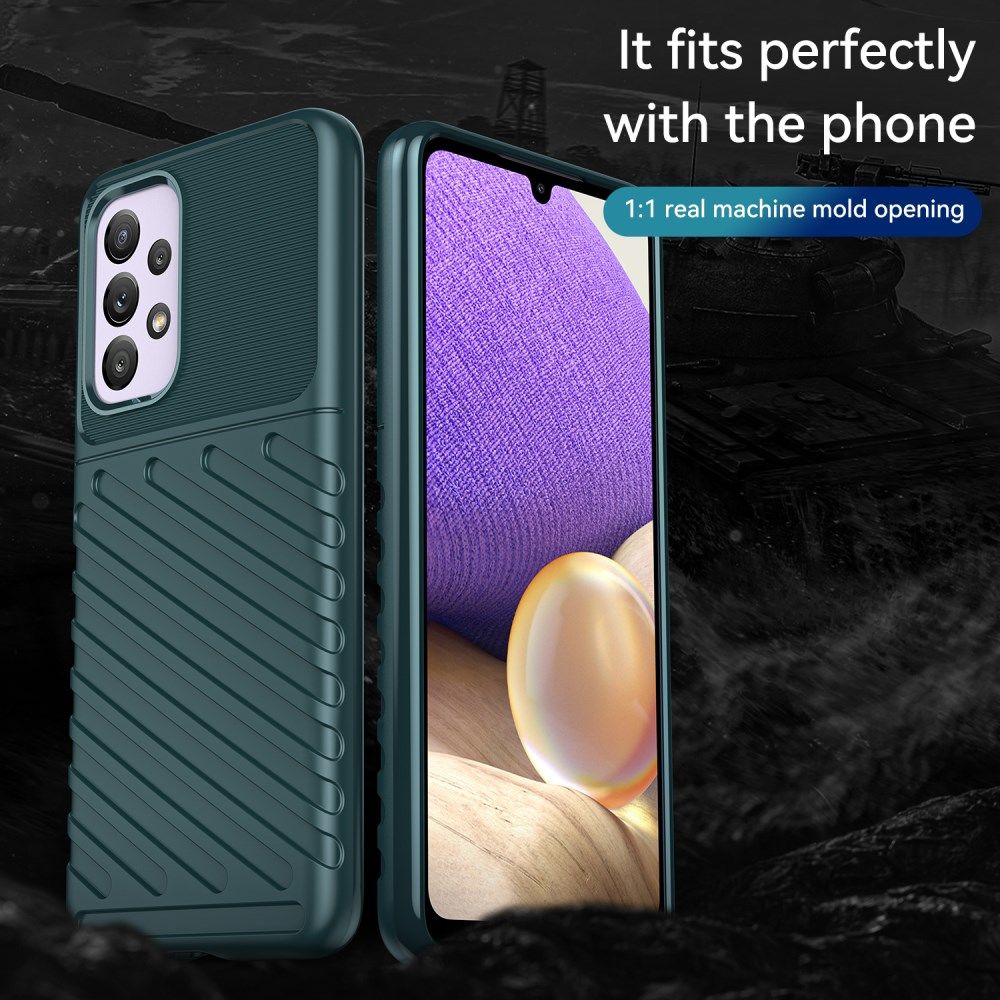 Samsung Galaxy A33 Hoesje TPU Thunder Design Back Cover Groen afbeelding 5