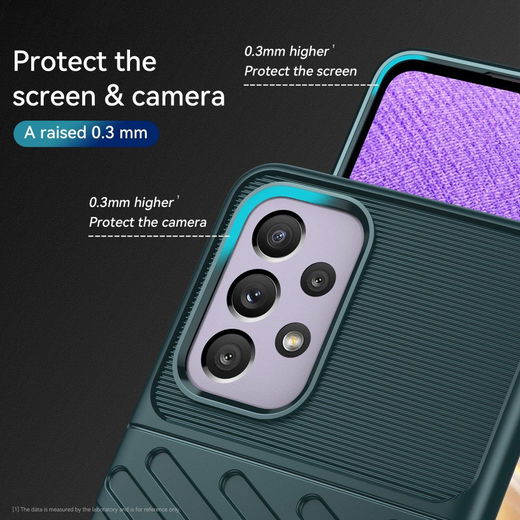 Samsung Galaxy A33 Hoesje TPU Thunder Design Back Cover Groen afbeelding 4