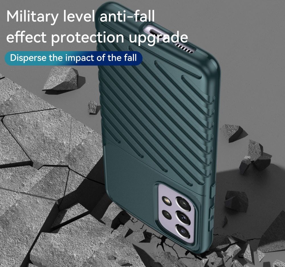 Samsung Galaxy A33 Hoesje TPU Thunder Design Back Cover Groen afbeelding 3