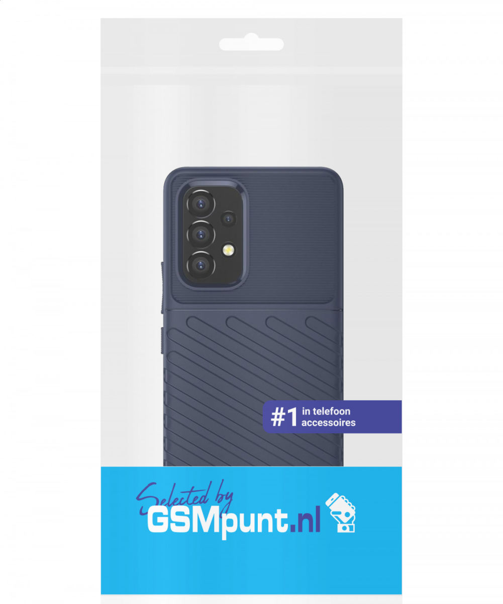 Samsung Galaxy A53 Hoesje TPU Thunder Design Back Cover Blauw afbeelding 10