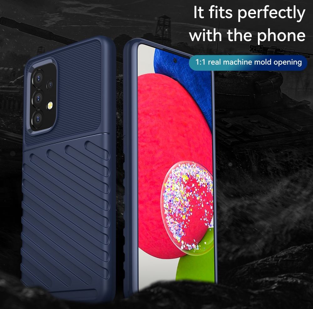 Samsung Galaxy A53 Hoesje TPU Thunder Design Back Cover Blauw afbeelding 6