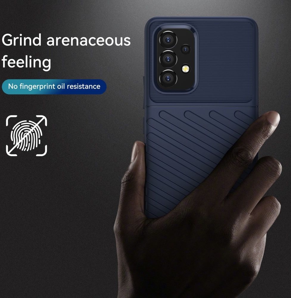 Samsung Galaxy A53 Hoesje TPU Thunder Design Back Cover Blauw afbeelding 7
