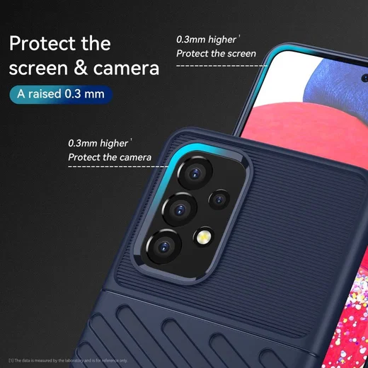 Samsung Galaxy A53 Hoesje TPU Thunder Design Back Cover Blauw afbeelding 5