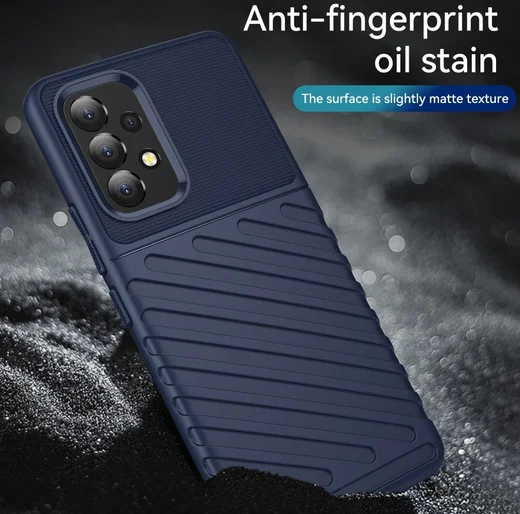 Samsung Galaxy A53 Hoesje TPU Thunder Design Back Cover Blauw afbeelding 8