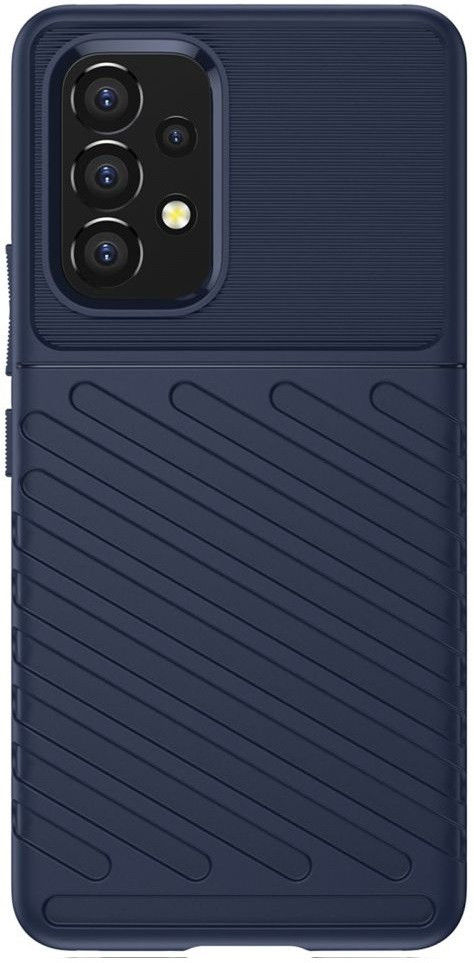 Samsung Galaxy A53 Hoesje TPU Thunder Design Back Cover Blauw afbeelding 2
