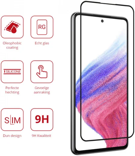 Rosso Samsung Galaxy A53 9H Tempered Glass Screen Protector afbeelding 2