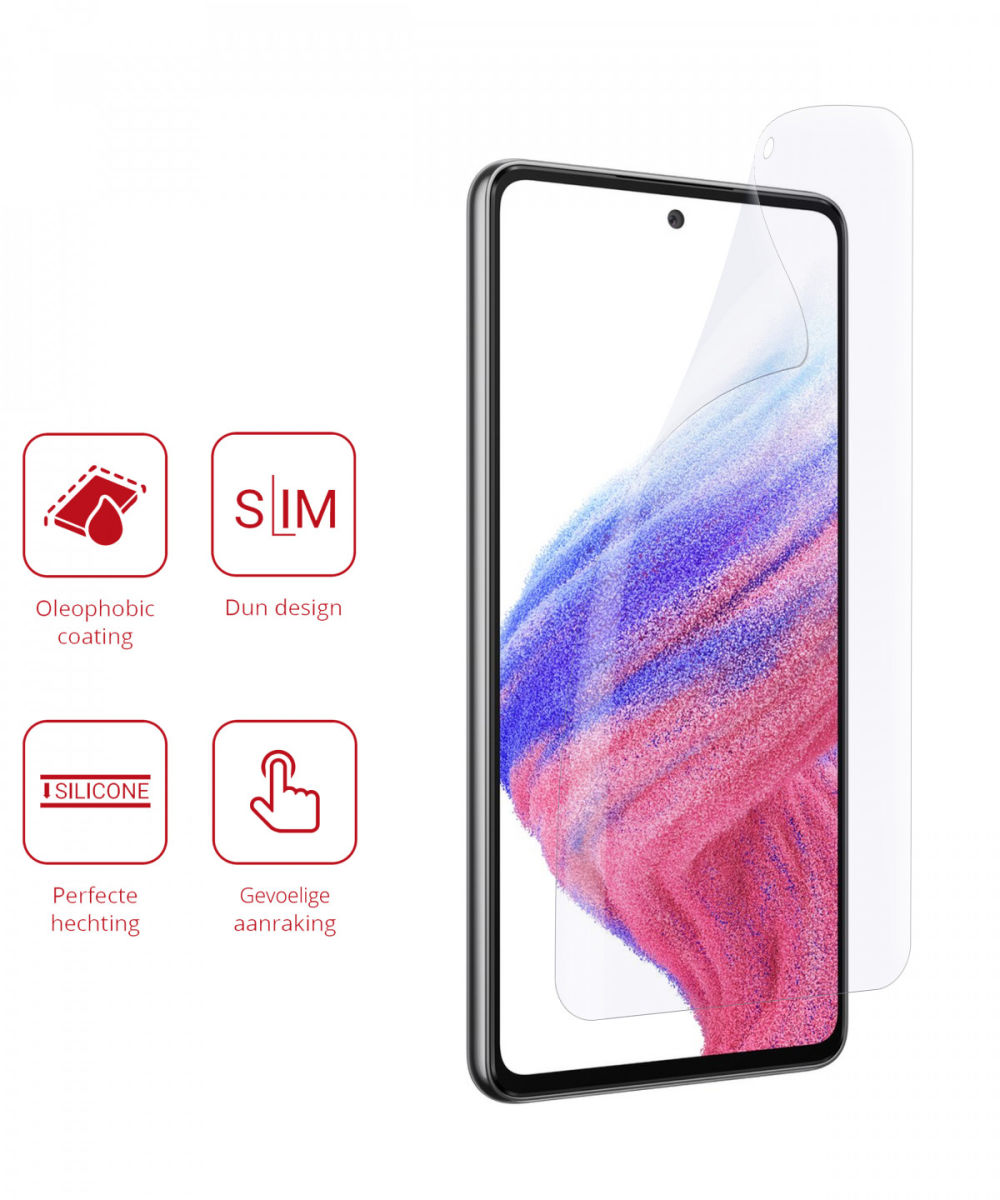 Rosso Samsung Galaxy A53 Ultra Clear Screen Protector Duo Pack afbeelding 2