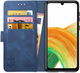 Rosso Element Samsung Galaxy A33 Hoesje Book Cover Wallet Blauw