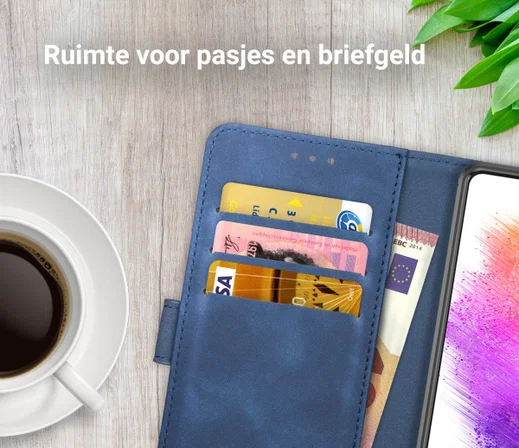 Rosso Element Samsung Galaxy A73 Hoesje Book Cover Blauw afbeelding 8