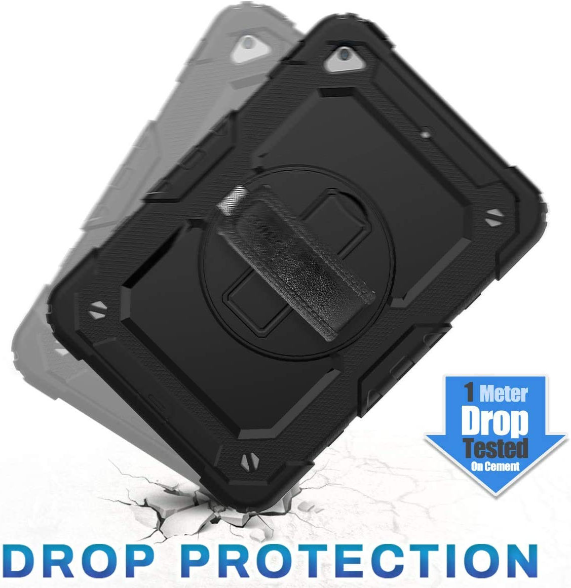 Apple iPad Mini 4/5 Hoes met Screen Protector en Handriem Zwart afbeelding 11