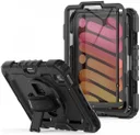 Apple iPad Mini 7 / 6 Hoes met Screen Protector en Handriem Zwart