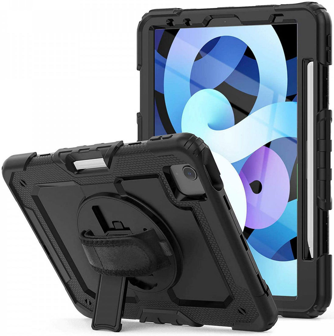 Apple iPad Pro 11 Hoes met Screen Protector en Handriem Zwart afbeelding 14