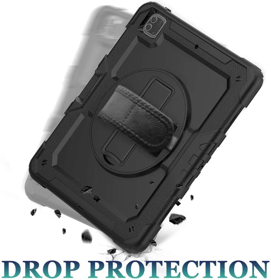 Apple iPad Pro 12.9 Hoes met Screen Protector en Handriem Zwart afbeelding 12
