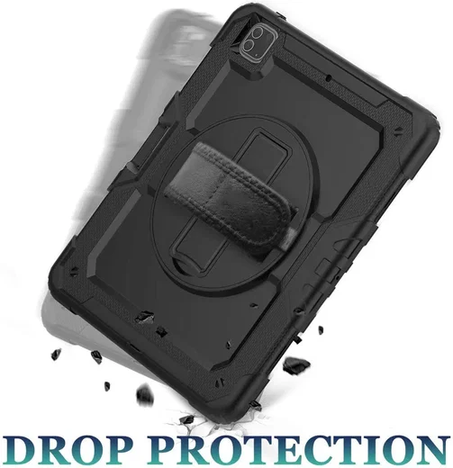 Apple iPad Pro 12.9 Hoes met Screen Protector en Handriem Zwart afbeelding 12