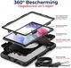 Samsung Galaxy Tab A7 Lite Hoes met Screen Protector en Handriem Zwart afbeelding 2