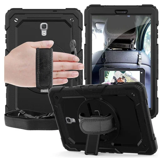 Samsung Galaxy Tab A 10.5 Hoes met Screenprotector en Handriem Zwart afbeelding 1